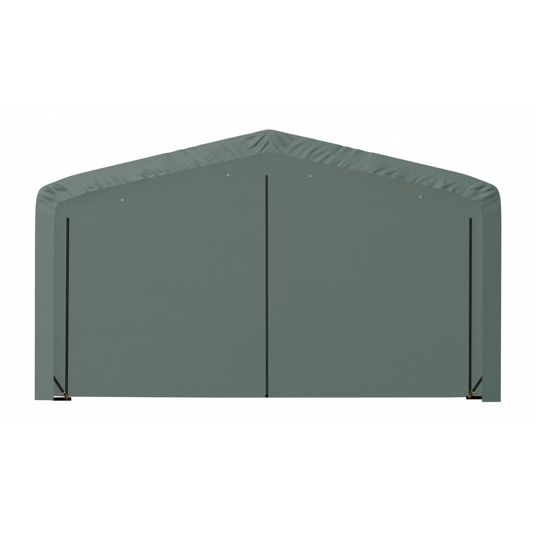ShelterTube Wind and Snow-Load Rated Garage, 20x18x12 Green ShelterLogic