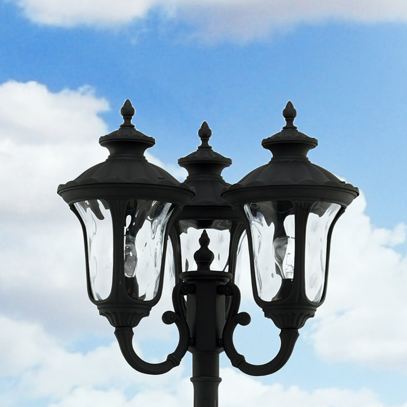 Allal Lamp Post (Full), Textured Black