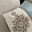 Édredon bleu 7 pièces avec motif cachemire