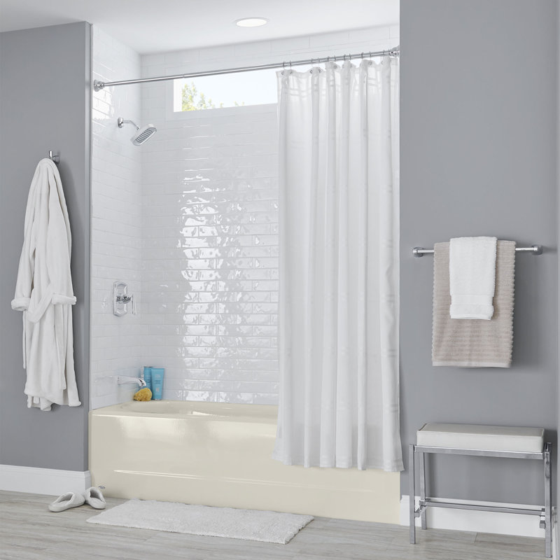 Princeton 60'' x 34'' Soaking Americast Bathtub, Linen, Left
