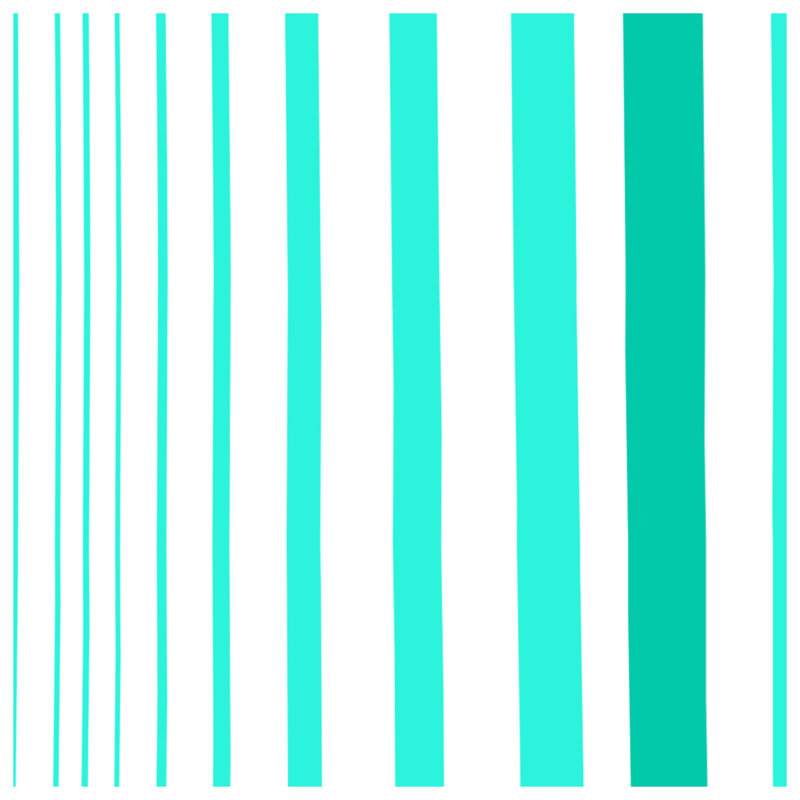 Couvre-lit matelassé à rayures verticales turquoise toutes tailles, Très grand lit