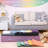 6 Pack Under Bed Storage Container 90L Pastelcolor Storage Organizer Foldable With Handles (Multicolor)
