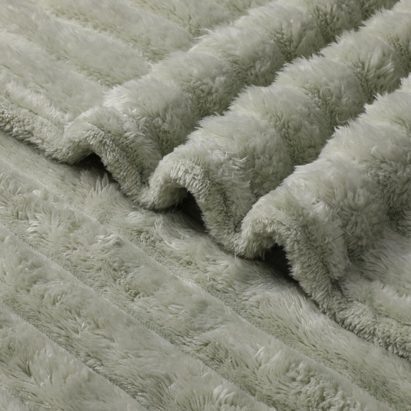 Jeté en peluche par Kate Aurora, Sauge