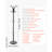 Freestanding Coat Rack Stable Base with Umbrella Holder & 14 Hooks