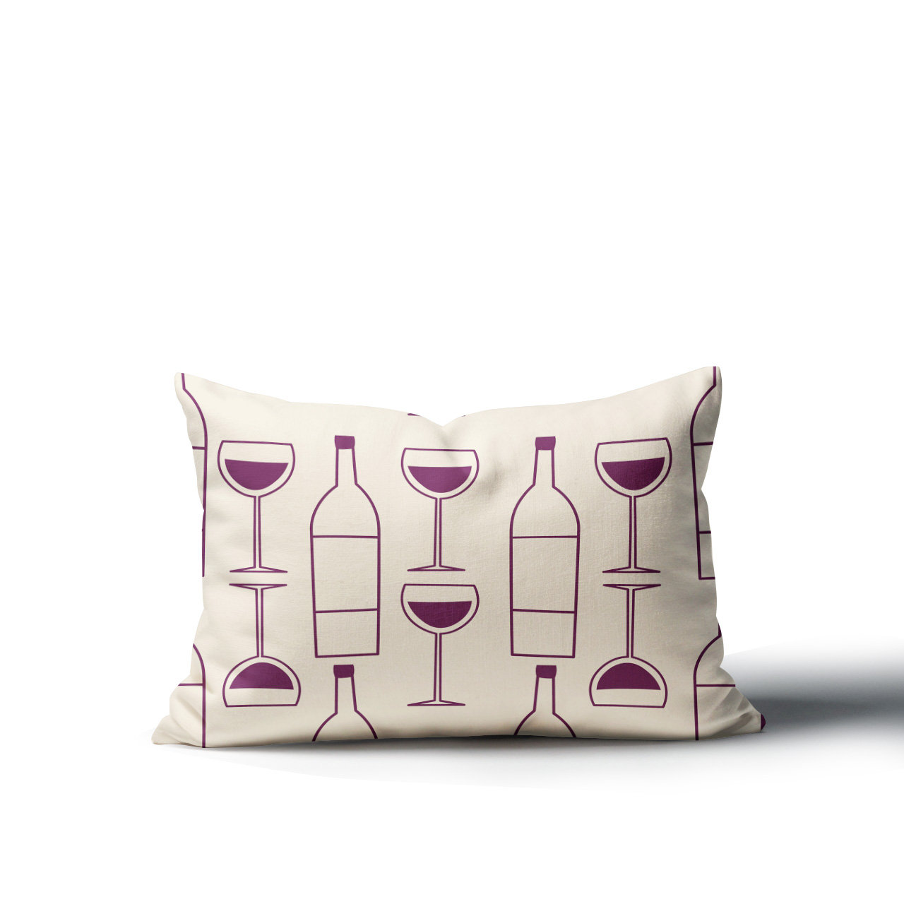 Hyatt Indoor/Outdoor Throw Pillow, 18"H x 25"W, Purple