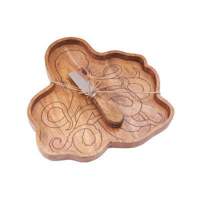 Octopus Serving Board W/Spreader S/2