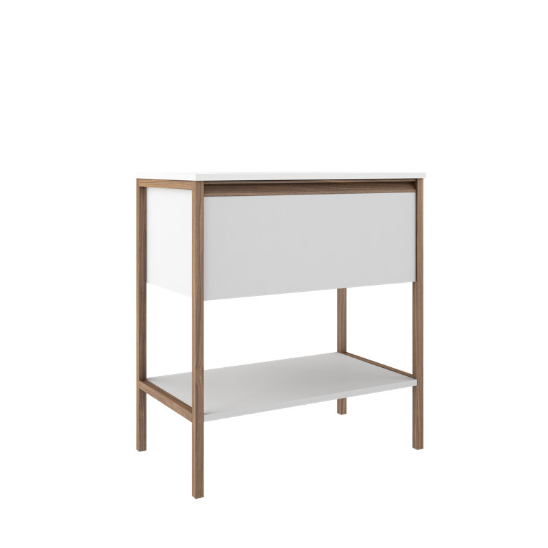 Ensemble de meuble-lavabo simple 32 po, Blanc mat