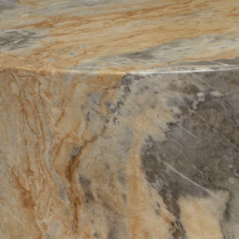 St. Germain Drink Table, Marbled Beige, Marbled Grey