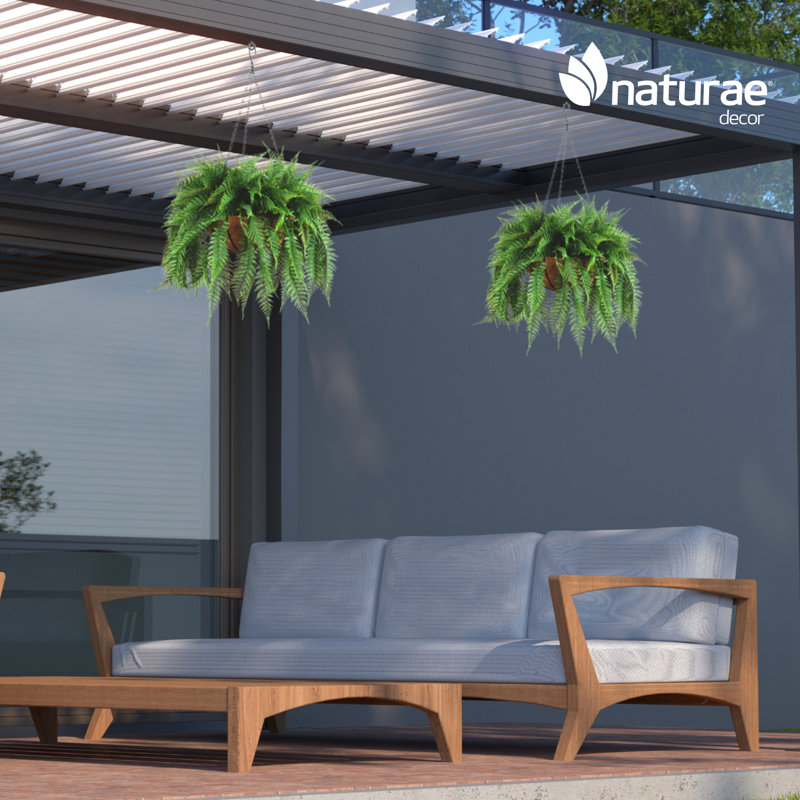 Artificial Fern Hanging in Coir Pot