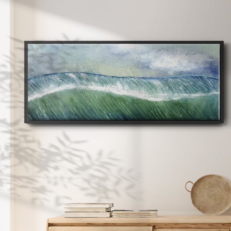 Crashing Wave I - toile encadrée, H 20 po x l 50 po