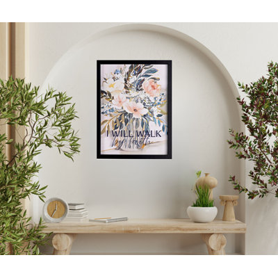 Promenade d'art mural encadrée par la foi 12 x 16