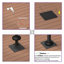 11 pi Parasol lumineux de luxe à double plateau carré avec base en tôle d'acier-1667356597