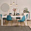 Aayushi Rectangular 200 Cm L x 90 Cm W Dining Table-395927243-387285194