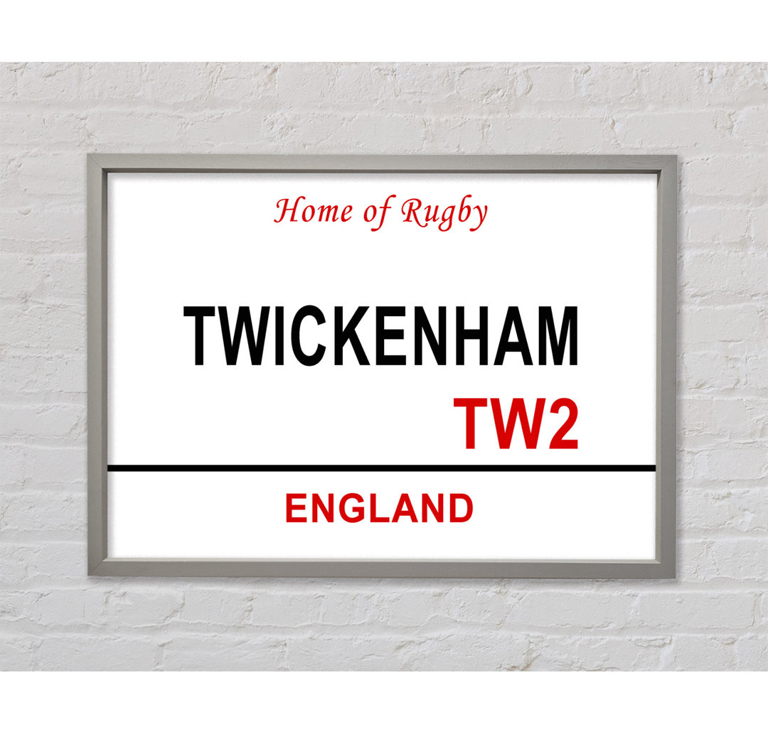 Twickenham Schilder Gerahmter Druck