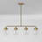 Wason 4-Light Linear Steel Kitchen Island Pendant with Clear Glass Shades -166013210