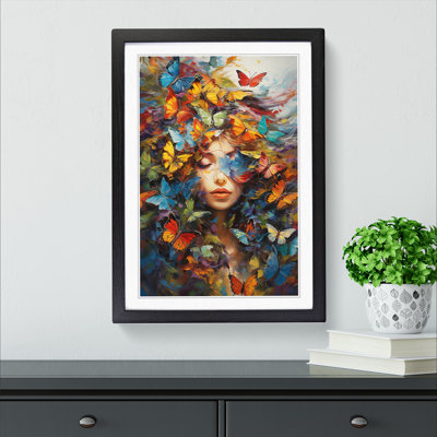 Butterfly Expressionism Art - Framed Print