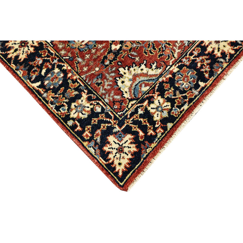 Hand Knotted Wool Oriental Area Rug, Runner 2'6" x 14'