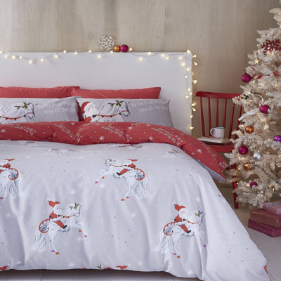 Christmas Unicorn Grey
