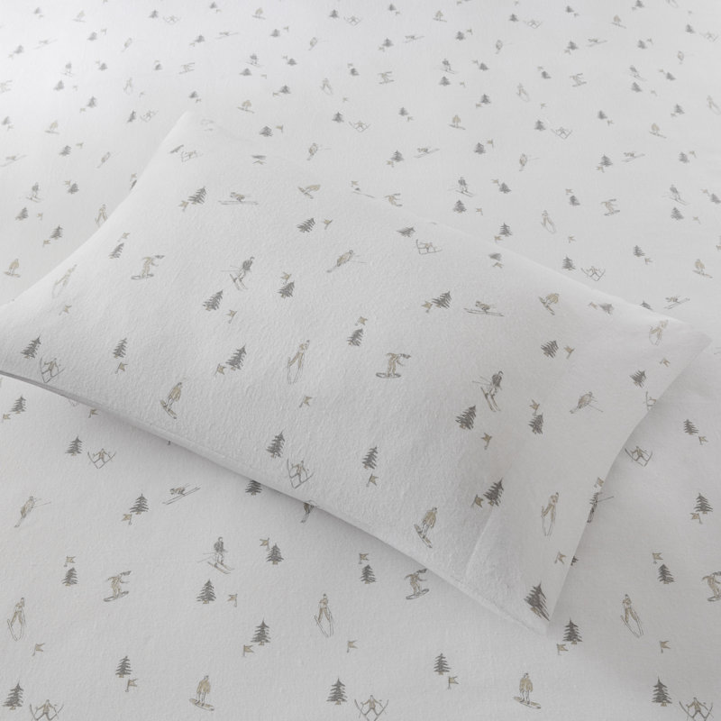 Full Multi Forest Animals Cotton Flannel Sheet Set