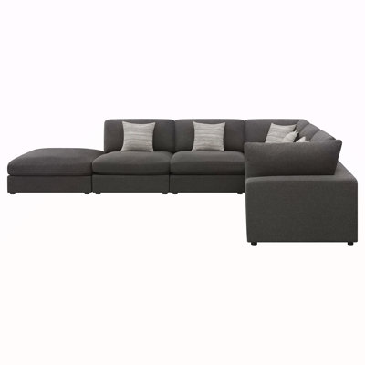 Rhette 6-Piece Upholstered Sectional With Reversible Cushions