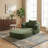 Oversized Upholstered Convertible Accent Barrel Chair-1364856246