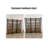 Wood and Metal Combination Bookshelf with Drawers