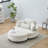 Crescent Sofa With Two Throw Pillows And One Lumbar Pillow, Comes With Extra Tray-190177530