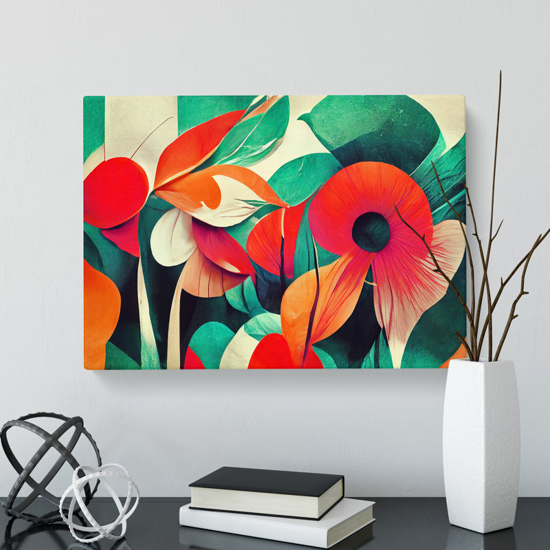 Flowers - Wrapped Canvas, 50cm H x 76cm W x 3cm D