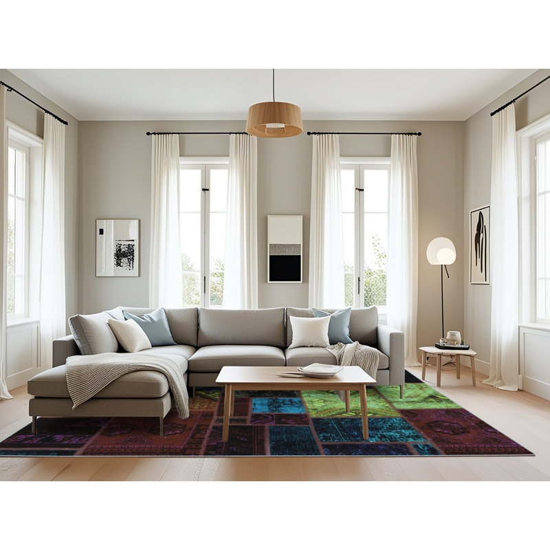 Abstract Indoor Rug, Rectangle 8' x 12'