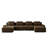 153" Modern U-Shaped Modular Sectional Sofa-128940774