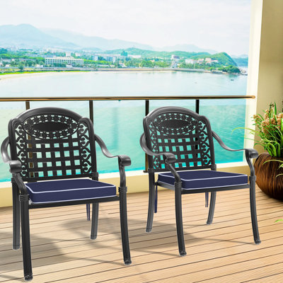 Cast Aluminum Patio Swivel Chair