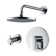 Wedge Single Handle Tub and Shower Faucet with Pressure Balanced Valve