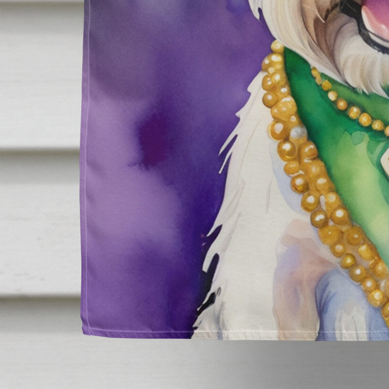 Double Sided 40'' H x 28'' W Polyester Mardi Gras House Flag