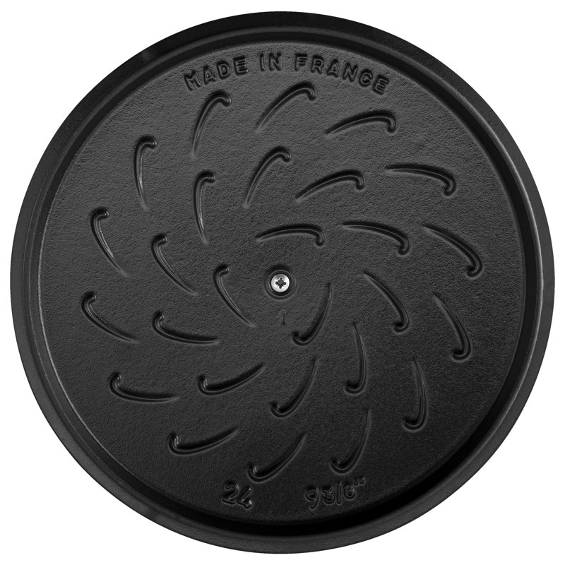 Staub Cast Iron 3.75-Qt Essential French Oven With Dragon Lid - Matte Black