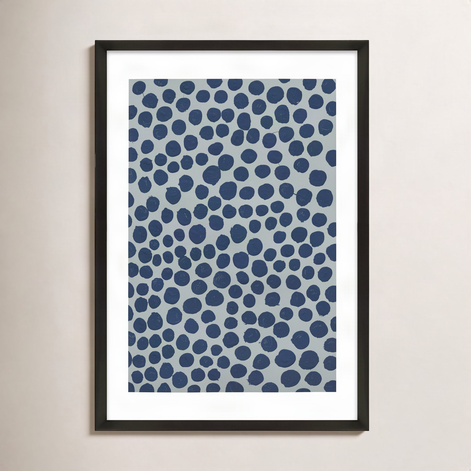 Blackberry On Gray by Michela Sorrentino, Black, 25" H x 17.5" W x 1.25" D