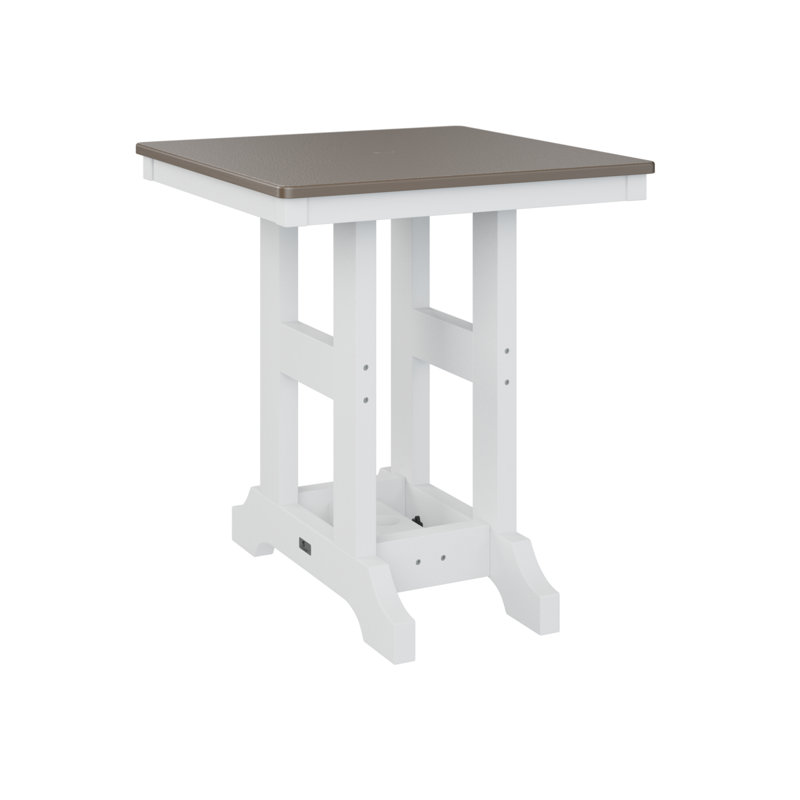 Table de salle à manger Brandon, H 35,5 po x l 28 po x P 28 po, Bronze martelé