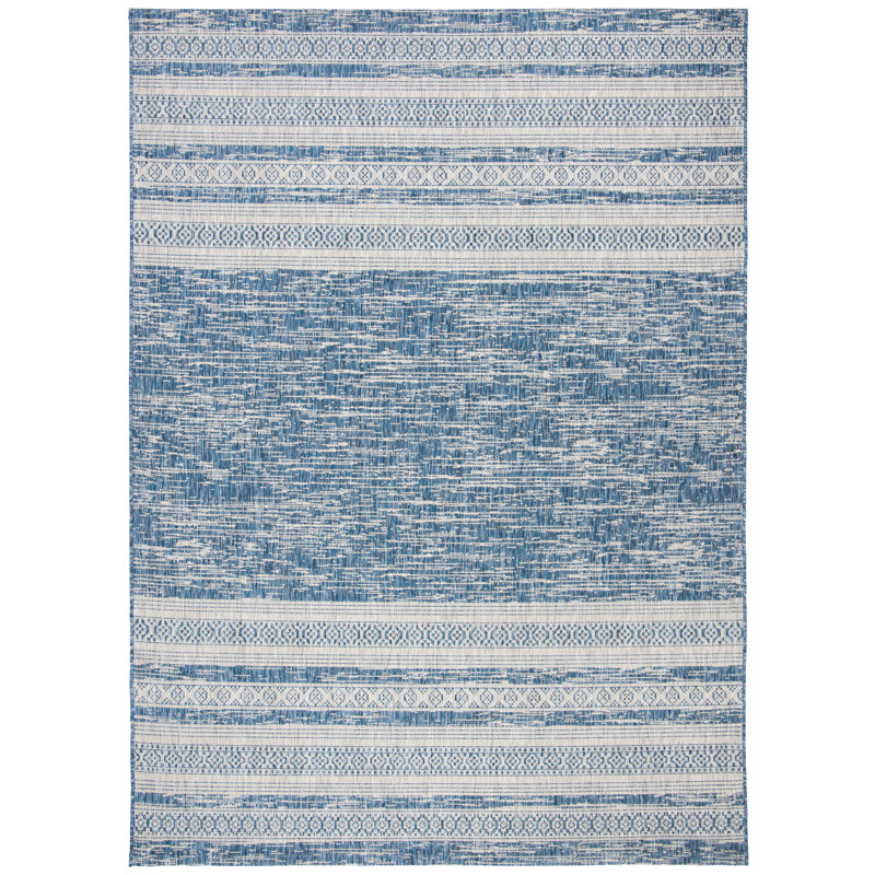 Amarien Performance Striped Indoor/Outdoor Area Rug, Rectangle 8' x 10'
