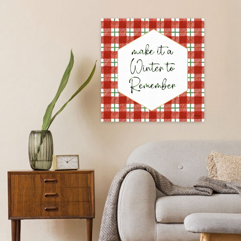 «Classic Christmas», art traditionnel d'hiver abstrait classique, H 24 po x l 24 po