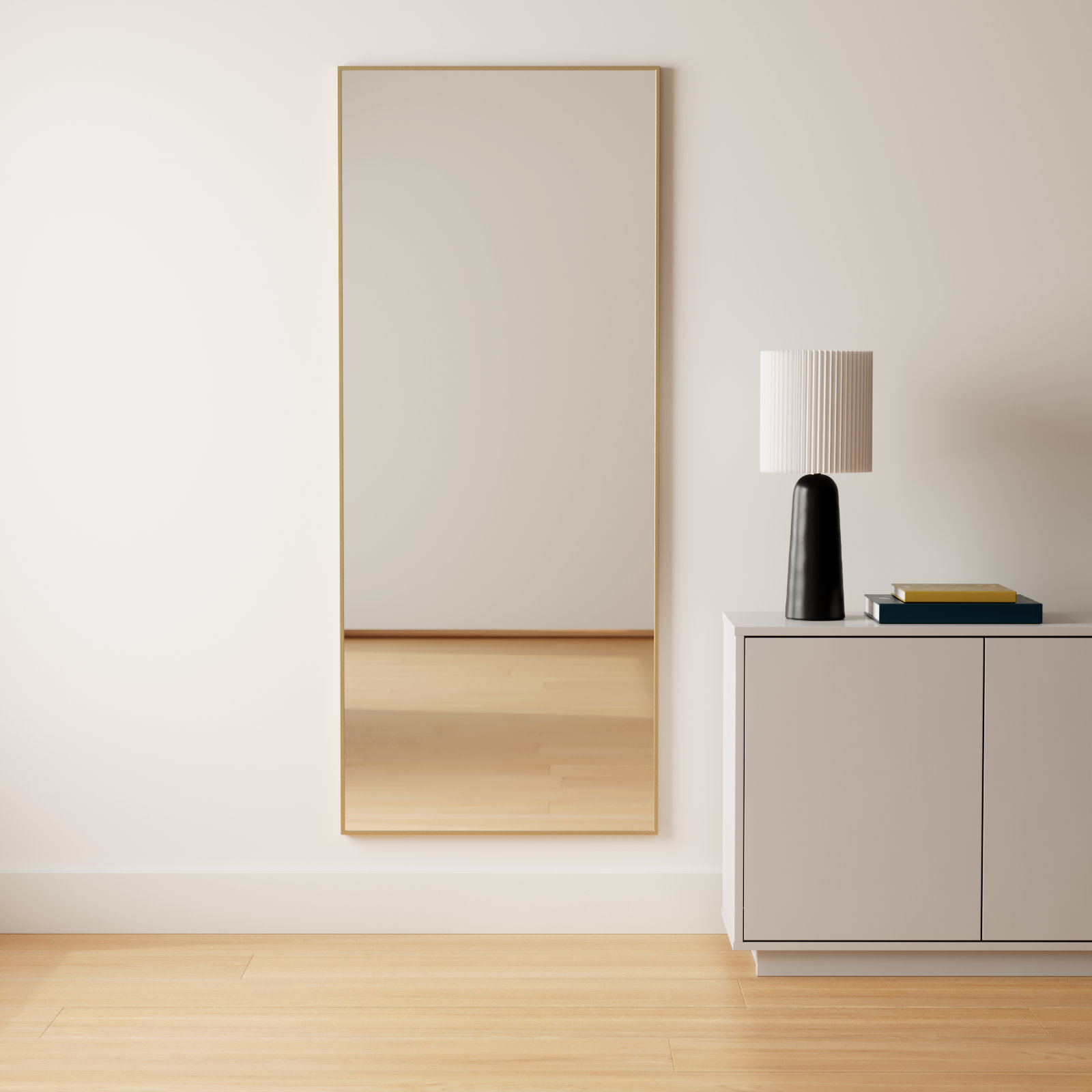 Sabine Accent Mirror, 72" x 30", Brass