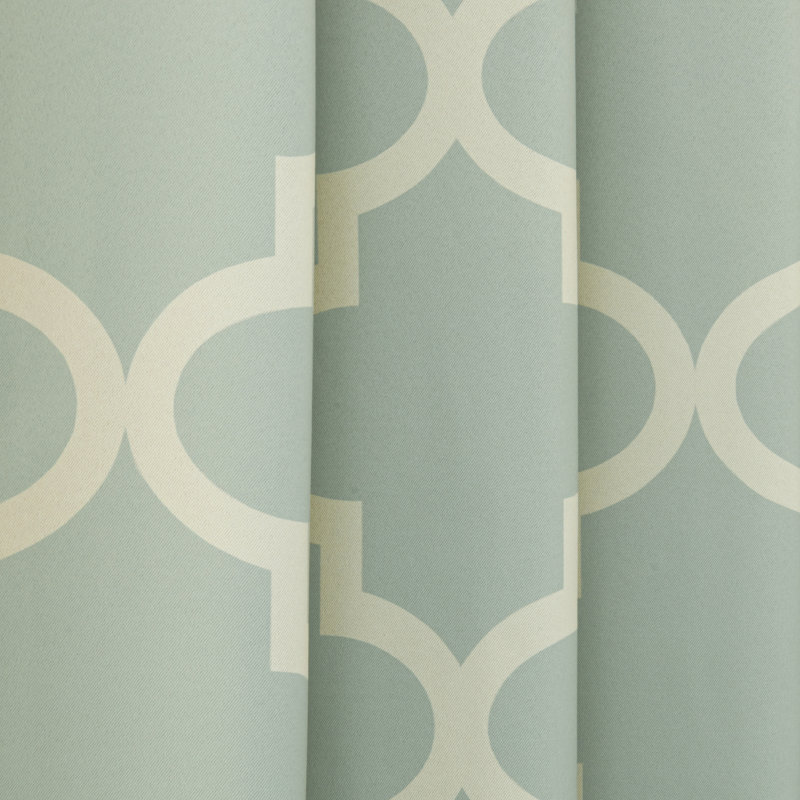 Rideau obscurcissant en polyester Lytsell, L 52 po x L 63 po, Sauge
