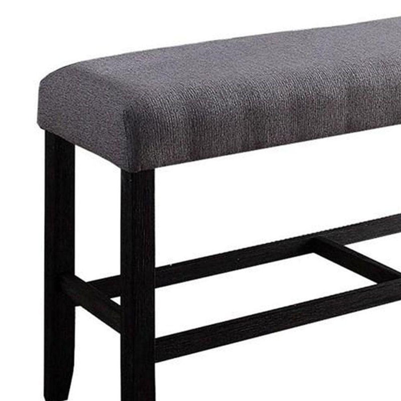 1pc comptoir hauteur banc banc espresso rembourré bois rembourré siège tablier cuisine salle à manger support de repose-pieds