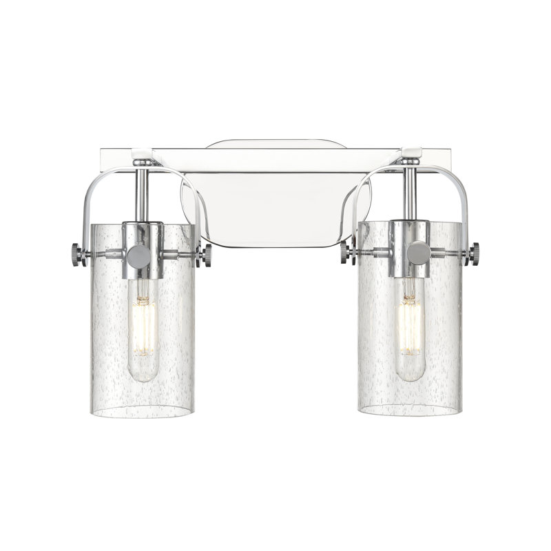Éclairage pour meuble-lavabo mural 7 po Smethport, H 7 po x l 3,88 po x P 3,88 po, Bullé, Chrome poli