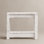 Table d'appoint 26 po en bois récupéré | Table de bout étroite | Table d'appoint en bois massif (blanc)