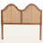 Ashby Woven Rattan Double Arched Queen Headboard In Brown Finish, 49.85" H X 61.06" W X 0.55" D-1598048534