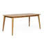 Table de salle à manger en bois - l 71 po x P 35,5 po H 28,52 po Fashion Graceful Lines l 72,8 po P 34,5 po