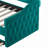 Twin Size Tufted Upholstered Daybed with Trundle, Velvet Sofabed with USB&Type-C Charging Ports, No Box-spring Needed, Green-258800939