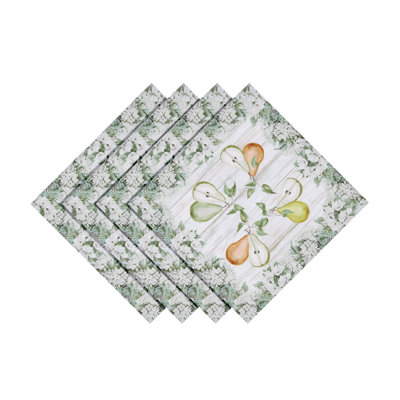 Serviette 20 po x 20 po Laural Home French Pears