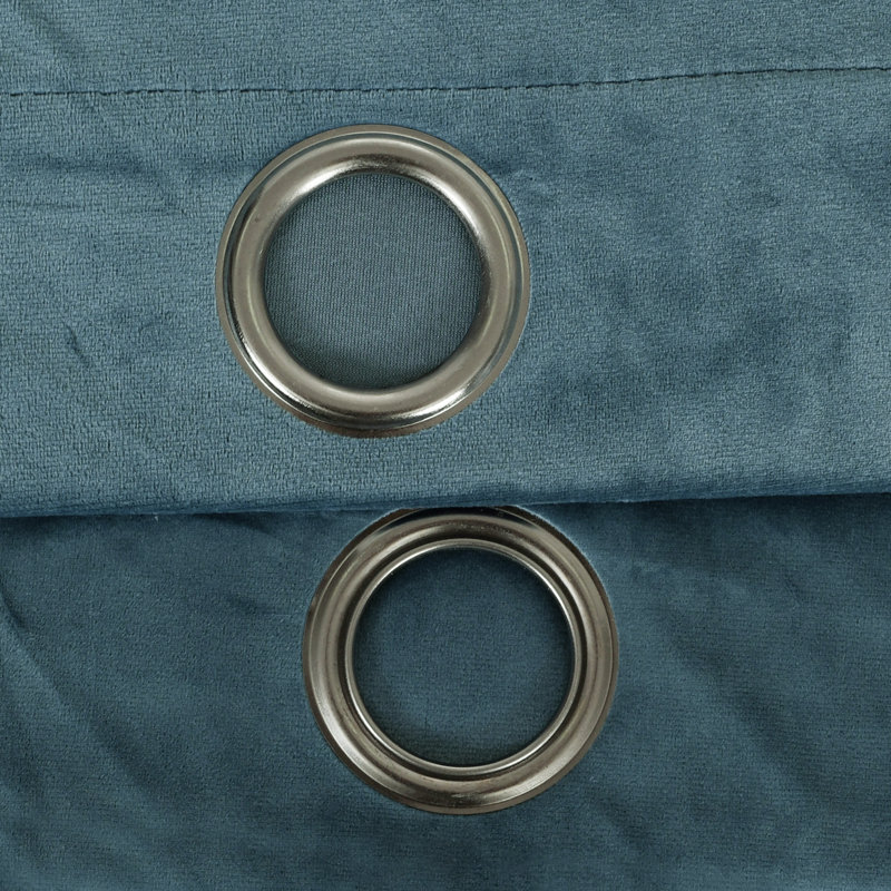Room Darkening Curtain Pair, Slate Blue