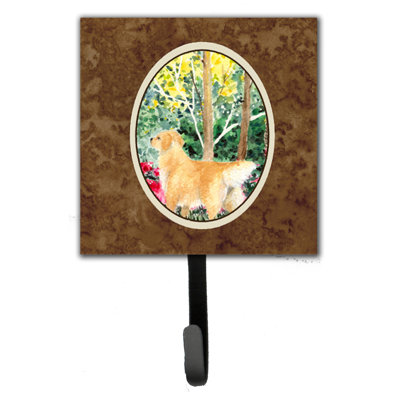 Porte-laisse et crochet mural golden retriever