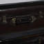 Armoire rétro en similicuir brun foncé Iinden